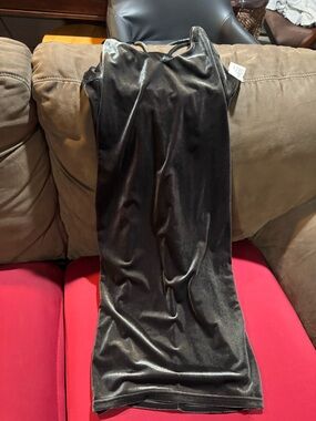 Black Velvet Maxi Dress - Women's Elegant Evening Gown
